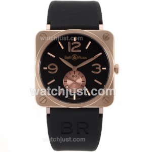 Bell & Ross Replica BR01 Swiss ETA Movement Rose Gold Case