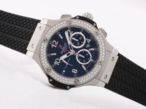 AAA Replica Fancy Hublot Big Bang Chronograph Asia Valjoux 7750 With Diamond Bezel Watches