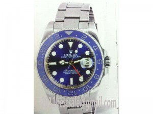 Rolex Gmt Master Blue Dial And Bezel Stainless Steel Case And Band Watches