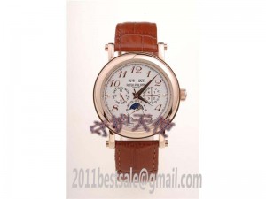 Patek Philippe Grand Complications Perpetual Calendar White Dial Rose Gold Case Watches